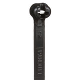 Panduit BT7LH-L0 Cable Tie, Metal Barb, 24.4";L (620mm), 7"; Maximum Bundle Diameter, Light-Heavy Cross Section, Weather-resistant, Black, Pack of 50