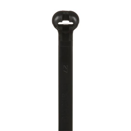 Panduit BT8LH-C0 | Cable Tie, Metal Barb, 27.5";L (699mm), Light-Heavy, Weather-resistant, Black, Pack of 100