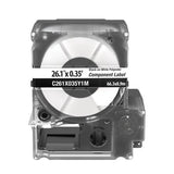 Panduit C261X035Y1M | PXE C261X035Y1M MP Printer Network Component Label, Polyester, Wht, 0.38"x2.61"