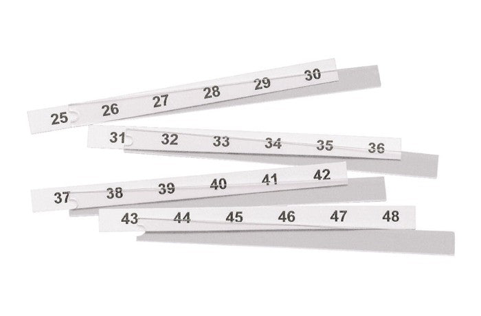 Panduit C6PPLK25-48 | Replacement Label and Cover Kit, Preprinted Numbers, for 48 port patch panel