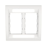 Panduit CBEWH-2GY | Faceplate Frame, Double Gang, Executive, White