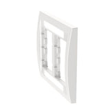 Panduit CBEWH-2GY | Faceplate Frame, Double Gang, Executive, White