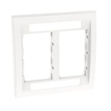 Panduit CBEWH-2GY | Faceplate Frame, Double Gang, Executive, White