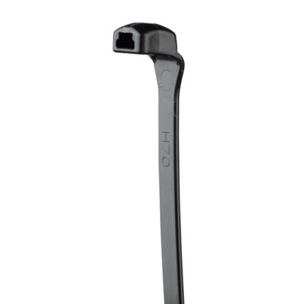Panduit CBR2S-M30 | Contour-Ty CBR2S-M30 Contour Cable Tie, Black, High Heat PA6.6, 7.6"L, 50lb