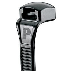 Panduit CBR2S-M30 | Contour-Ty CBR2S-M30 Contour Cable Tie, Black, High Heat PA6.6, 7.6"L, 50lb
