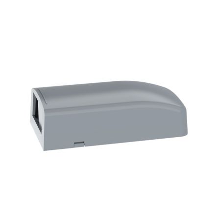 Panduit CBX2IG-AY | Surface mount box accepts one or two Mini-Com Modules; includes built-in removable blank to add a second module. Dimensions: 1.06";H x 1.95";W x 3.65";L (26.92mm x 49.53mm x 92.71mm)