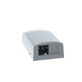 Panduit CBX2IG-AY | Surface mount box accepts one or two Mini-Com Modules; includes built-in removable blank to add a second module. Dimensions: 1.06";H x 1.95";W x 3.65";L (26.92mm x 49.53mm x 92.71mm)