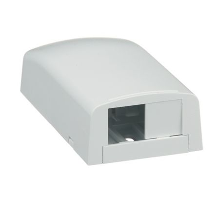 Panduit CBX2WH-AY | Mini-Com Surface Mount Box Accepts Up To Two Mini-Com Modules, Dimensions: 1.06";H x 1.95";W x 3.65";L (27.0mm x 49.5mm x 92.7mm), White