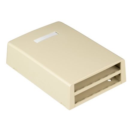 Panduit CBXF12EI-AY | Mini-Com, Surface Mount Boxes, With Fiber Spool, 12 port, Electric Ivory