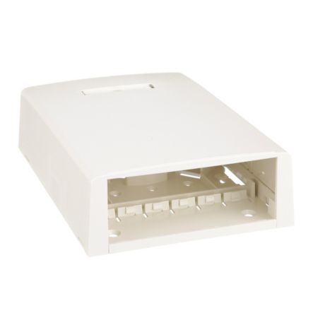 Panduit CBXF12IW-AY | Mini-Com, Surface Mount Boxes, With Fiber Spool, 12 port, Off White