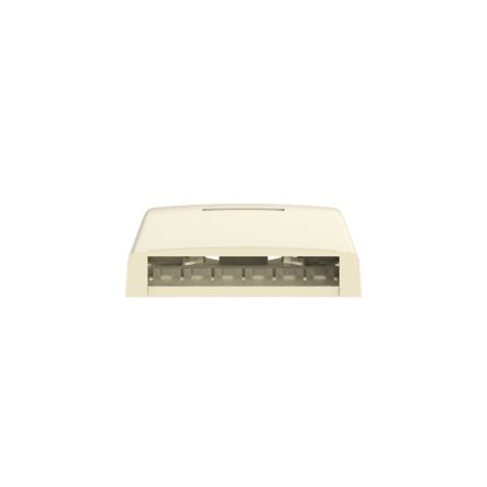 Panduit CBXF6EI-AY Surface Mount Box, 6 Port, MultimeDiameter, Electric Ivory