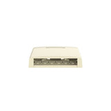 Panduit CBXF6EI-AY Surface Mount Box, 6 Port, MultimeDiameter, Electric Ivory
