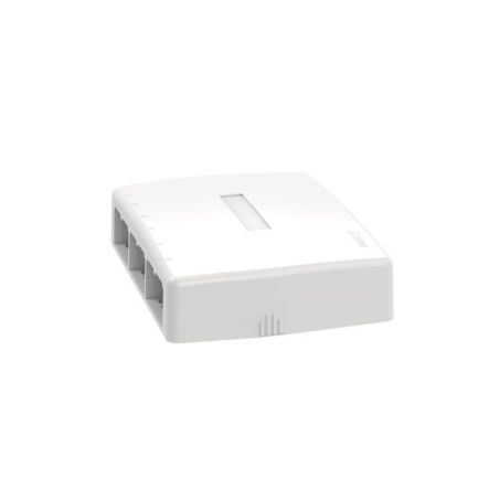 Panduit CBXQ6WH-A | Mini-Com, Surface Mount Boxes, Quick Release, 6 Port, White