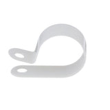 Panduit CCH75-S10-C Fixed Diameter Clamp, Heavy Duty, .75"; (19.1mm) Bundle, #10 Screw (M5), White, Pack of 100