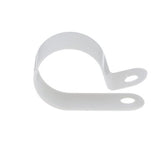 Panduit CCH75-S10-C Fixed Diameter Clamp, Heavy Duty, .75"; (19.1mm) Bundle, #10 Screw (M5), White, Pack of 100