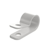 Panduit CCS12-S8-C | Fixed Diameter Clamp, .12"; (3.2mm) Maximum Bundle Diameter, #8 Screw (M4), White, Pack of 100