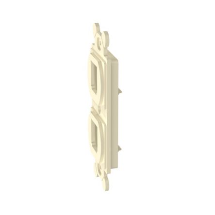 Panduit CF1062EIY Frame, Type 106, 2 Port, Electric Ivory