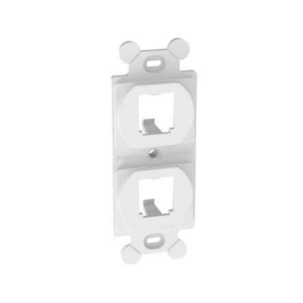 Panduit CF1062WHY | Frame, Type 106, 2 Port, White