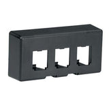 Panduit CFFPE3BL | Furniture Faceplate, 3 Port, Knoll Morrison, Black