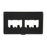 Panduit CFFPHM4BL | Furniture Faceplate, 4 Port, Herman Miller, Black