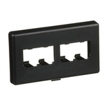 Panduit CFFPHM4BL | Furniture Faceplate, 4 Port, Herman Miller, Black