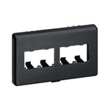 Panduit CFFPHM4BL | Furniture Faceplate, 4 Port, Herman Miller, Black