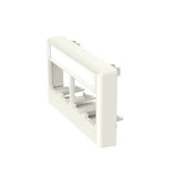 Panduit CFFPL4IW | Furniture Faceplate, 4 Port, Off White, Supplied With write-on Label And Label cover.