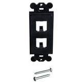 Panduit CFG2BL | GFCI Frame, 2 Port, Black
