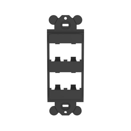 Panduit CFG4BL | GFCI Frame, 4 Port, Black