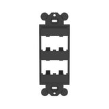 Panduit CFG4BL | GFCI Frame, 4 Port, Black