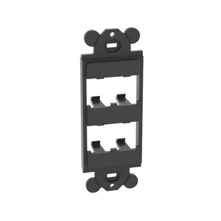 Panduit CFG4BL | GFCI Frame, 4 Port, Black