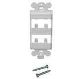 Panduit CFG4WH | GFCI Frame, 4 Port, White