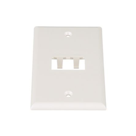 Panduit CFP2IW | Faceplate, 2 Port, Classic, Off White