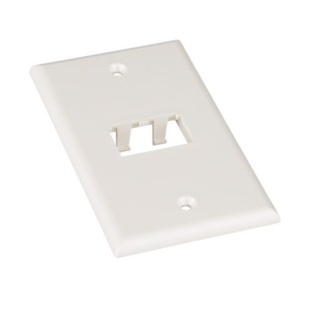Panduit CFP2IW | Faceplate, 2 Port, Classic, Off White
