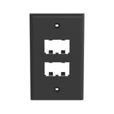 Panduit CFP4BL | Faceplate, 4 Port, Classic, Black