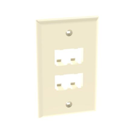 Panduit CFP4EI | Faceplate, 4 Port, Classic, Electric Ivory