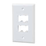 Panduit CFP4WH | Faceplate, 4 Port, Classic, White