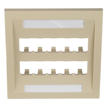Panduit CFPE10EI-2GY | Faceplate, 10 Port, Double Gang, Executive, Electric Ivory