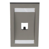 Panduit CFPE1IGY | Faceplate, 1 Port, Single Gang, Executive, International Gray
