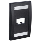 Panduit CFPE2BLY | Faceplate, 2 Port, Single Gang, Executive, Black