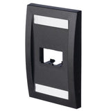 Panduit CFPE2BLY | Faceplate, 2 Port, Single Gang, Executive, Black