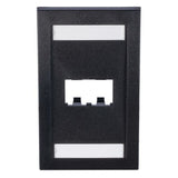 Panduit CFPE2BLY | Faceplate, 2 Port, Single Gang, Executive, Black