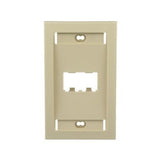 Panduit CFPE2EIY | Faceplate, 2 Port, Single Gang, Executive, Electric Ivory