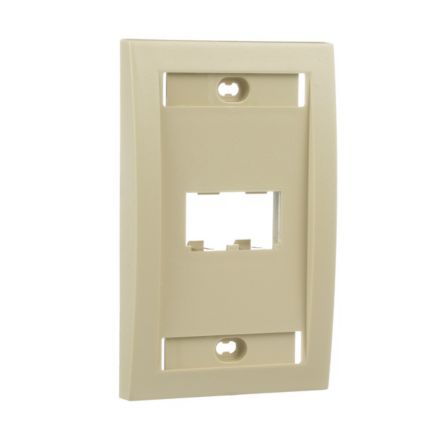 Panduit CFPE2EIY | Faceplate, 2 Port, Single Gang, Executive, Electric Ivory