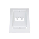 Panduit CFPE2WHY | Faceplate, 2 Port, Single Gang, Executive, White, RoHS Compliant