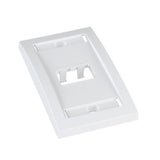 Panduit CFPE2WHY | Faceplate, 2 Port, Single Gang, Executive, White, RoHS Compliant