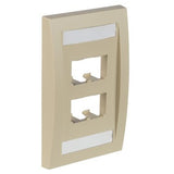 Panduit CFPE4EIY | Faceplate, 4 Port, Single Gang, Executive,Electric Ivory