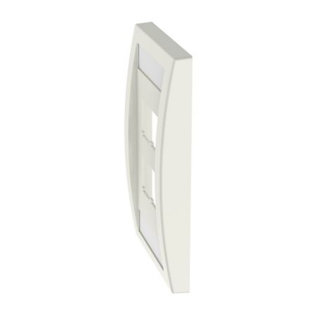 Panduit CFPE4IWY | Faceplate, 4 Port, Single Gang, Executive, Off White