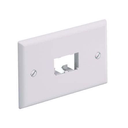 Panduit CFPH2IW | Faceplate, 2 Port, Single Gang, Horizontal, Off White