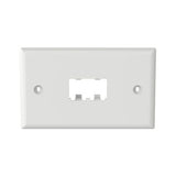 Panduit CFPH2WH | Faceplate, 2 Port, Single Gang, Horizontal, White